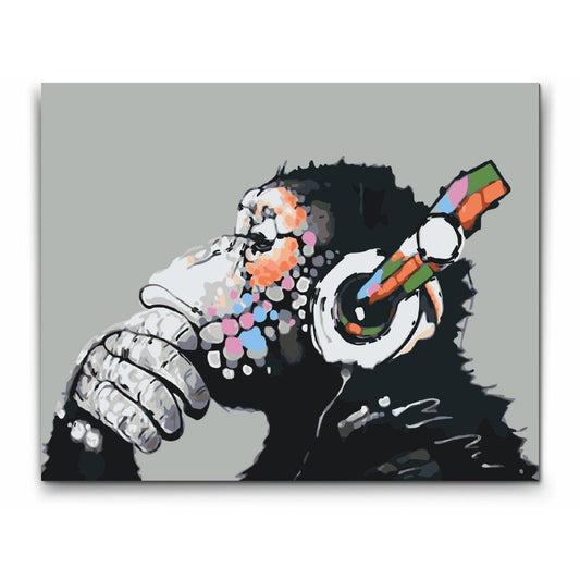 Paint By Numbers - Dj Monkey - Banksy 