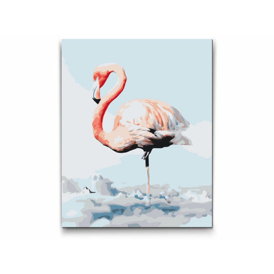 Flamingo på himlen - måla efter nummer vuxna 
