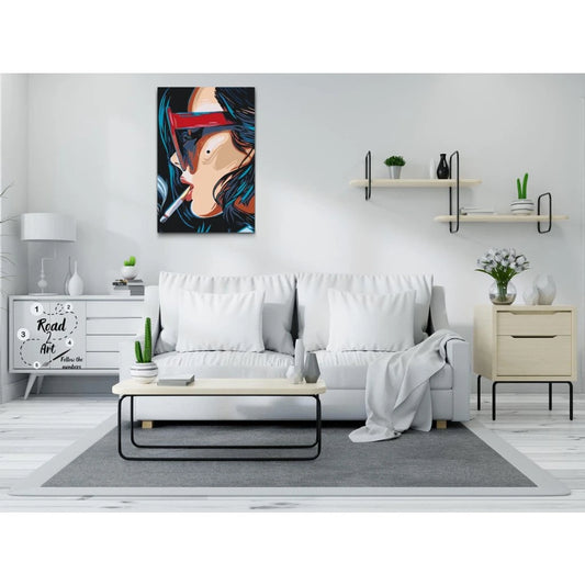 Modern målning kvinna med solglasögon paint by numbers