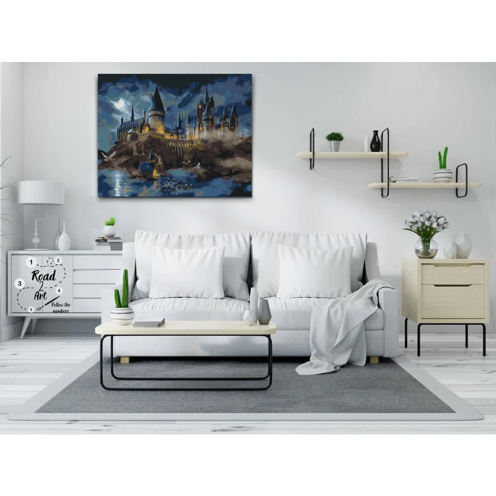 Måla efter nummer – Hogwarts slott om natten | Harry Potter