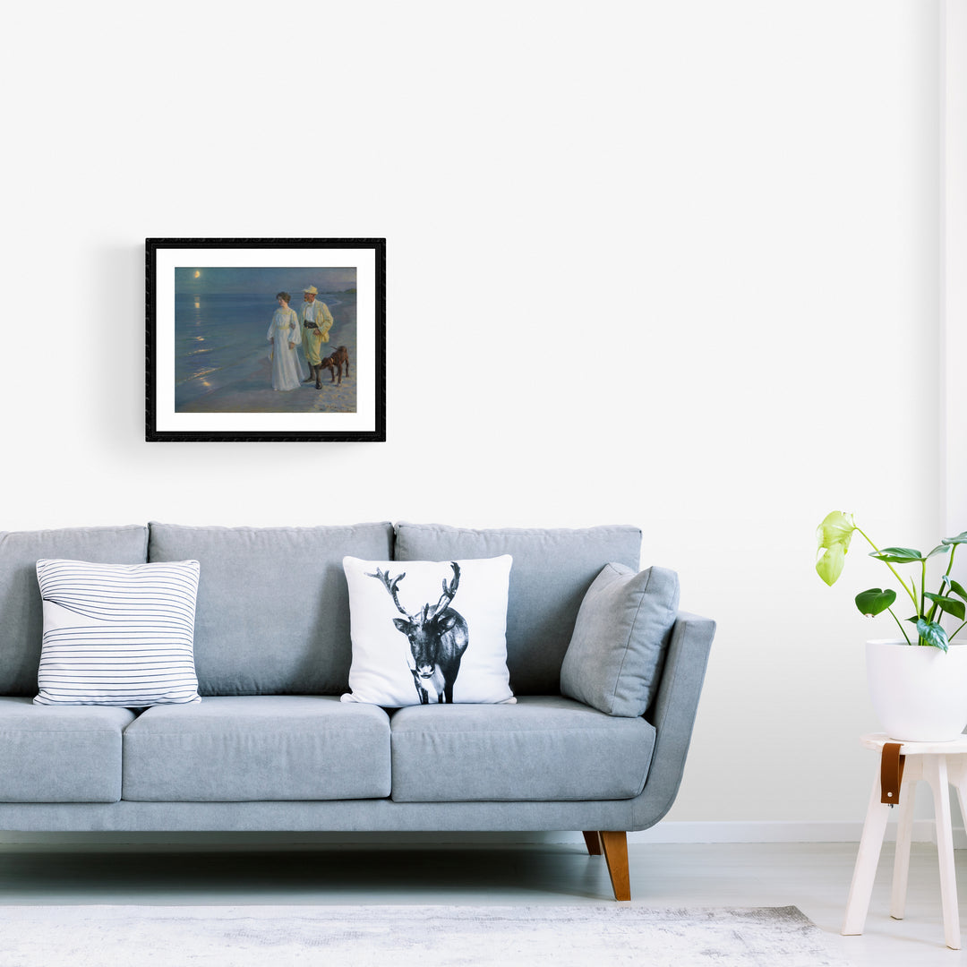 SUMMER EVENING AT SKAGEN BEACH - Peder Severing Krøyer