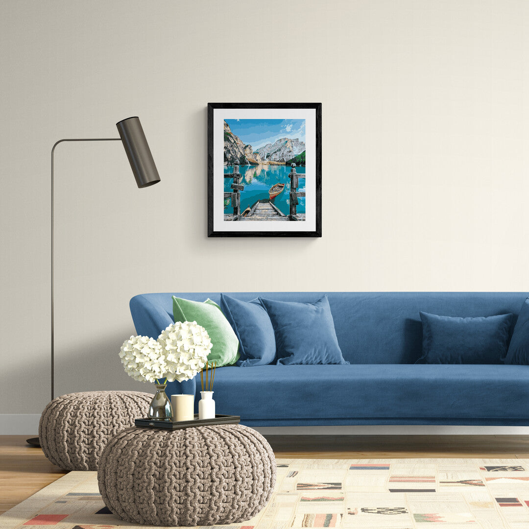 Måla Efter Nummer – Alperna som Tavla att Måla Själv