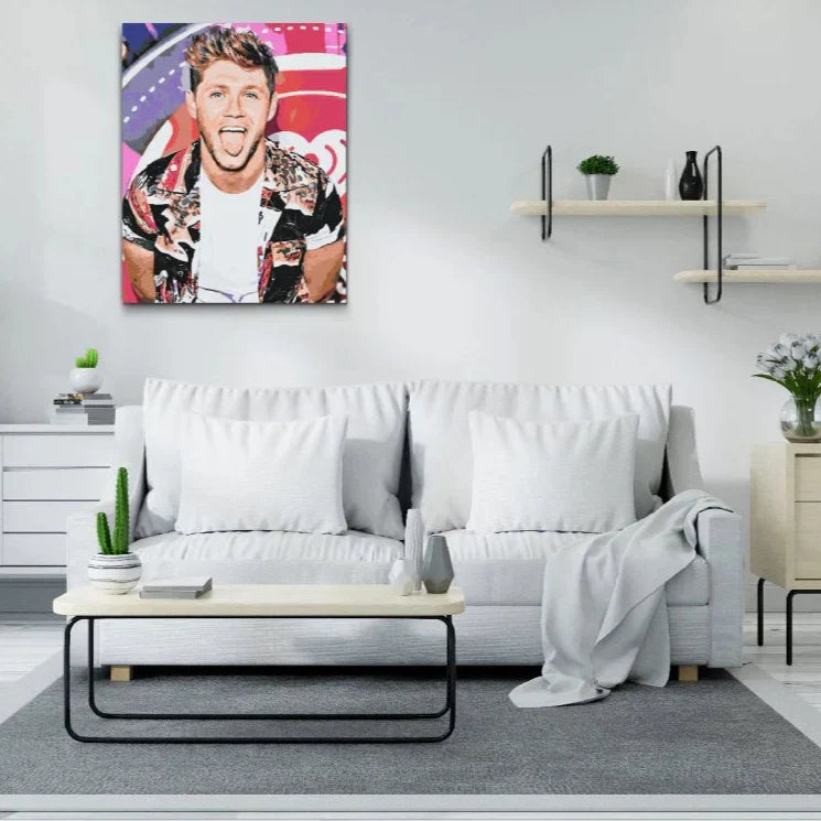 Niall Horan i konstnärlig stil – paint by numbers porträtt