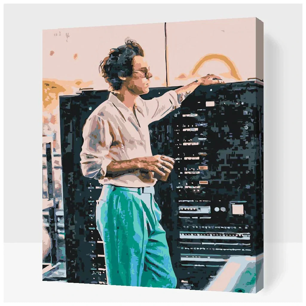 Harry Styles backstage – måla efter nummer porträttmotiv