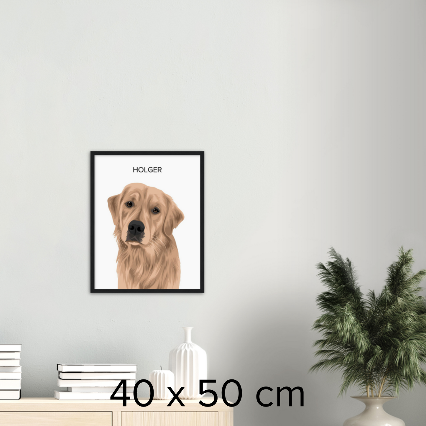 KLASSISKT HUSDJURSPORTRÄTT - poster och ram