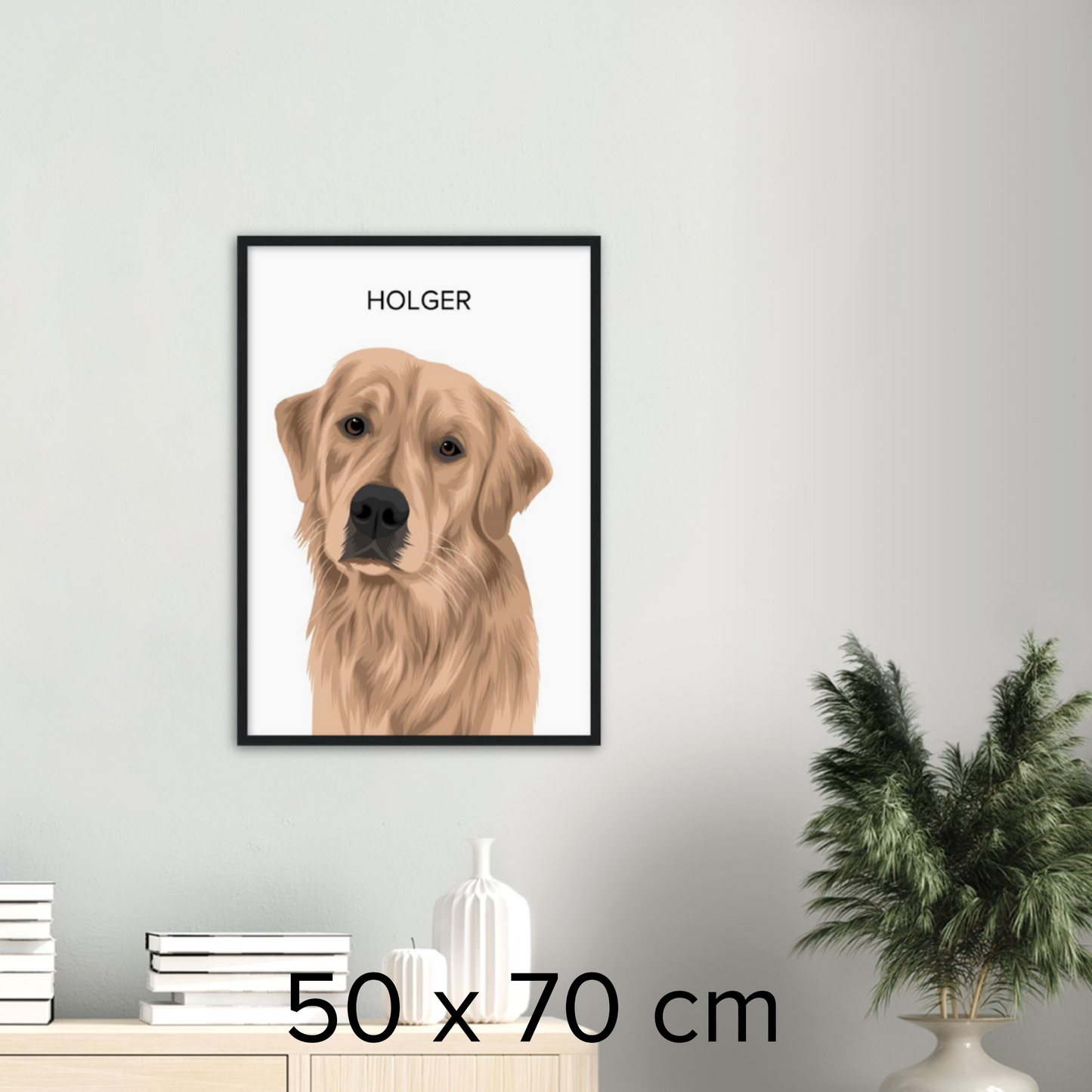 KLASSISKT HUSDJURSPORTRÄTT - poster och ram