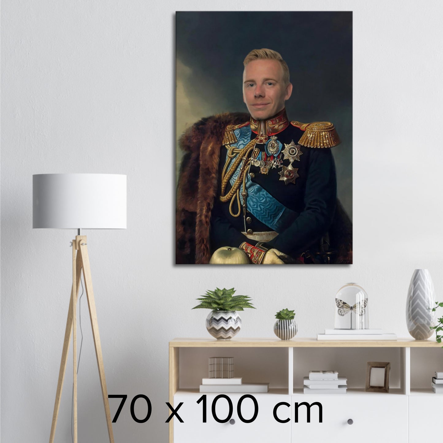 ARVPRINSEN- Skräddarsytt kungligt porträtt - unik presentidé - Canvas Tavla