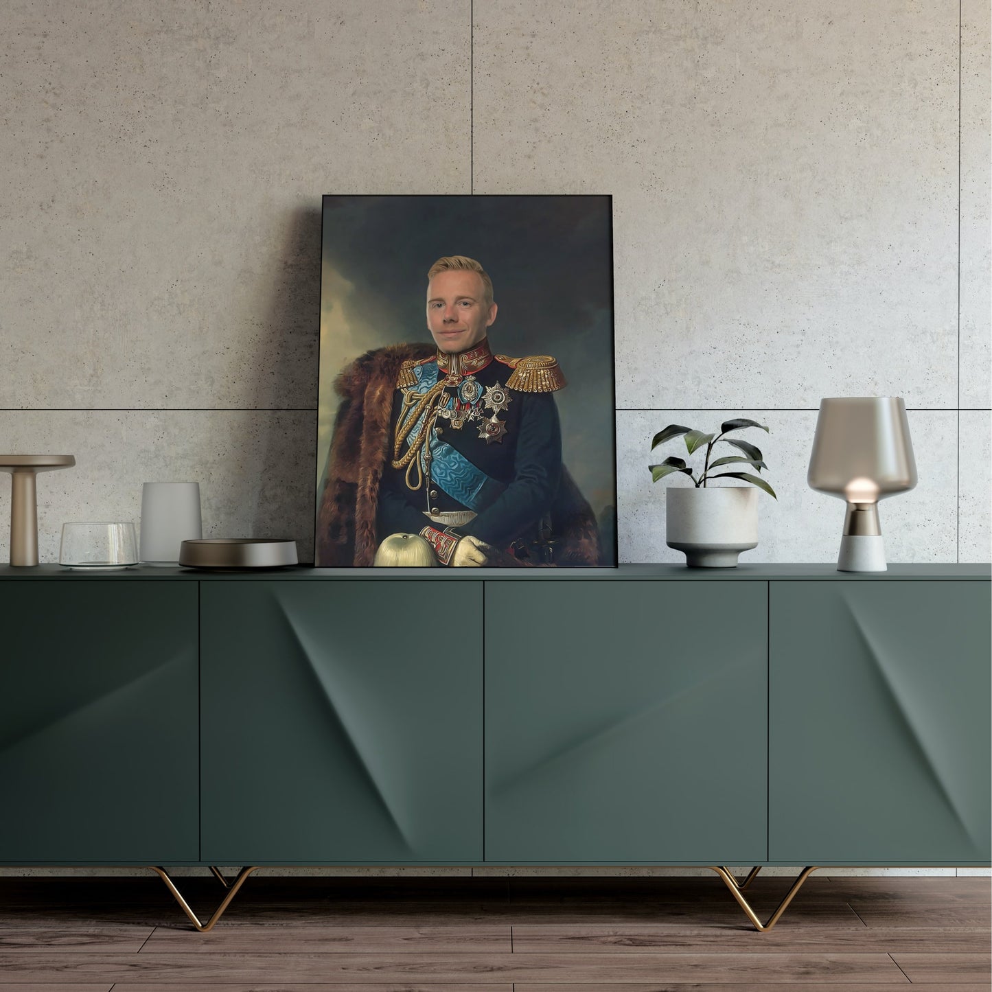 ARVPRINSEN- Skräddarsytt kungligt porträtt - unik presentidé - Canvas Tavla