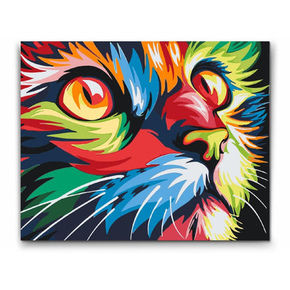 Måla efter nummer vuxna - Katt