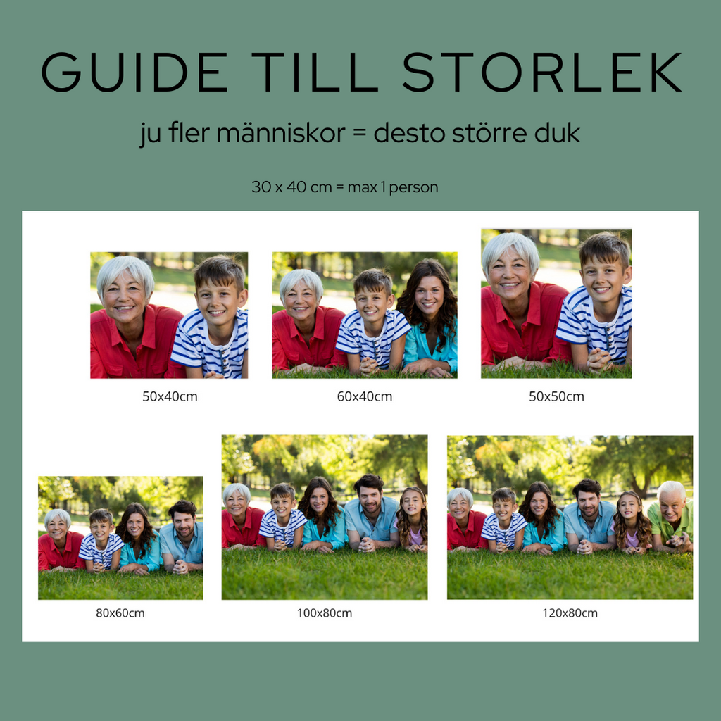 Måla Ditt Eget Foto som Tavla – Den Perfekta Personliga Gåvan i Flera Storlekar