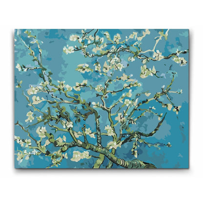Almond Blossom av Vincent van Gogh – måla efter nummer tavla med blommande grenar