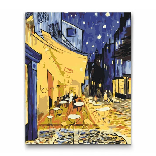 Måla Efter Nummer - TERRASSE DE CAFÉ LA NUIT -Vincent van Gogh
