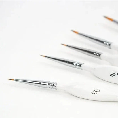 Extra penselset – 5 penslar för måla efter nummer i olika storlekar