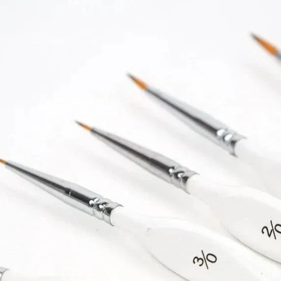 Målarpenslar i olika tjocklekar – extra set till måla efter nummer