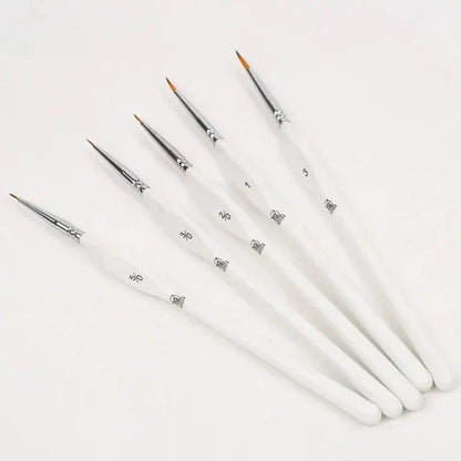 Extra penselset med 5 olika storlekar – för paint by numbers