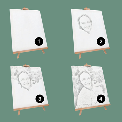 Svart Lejon Prickmålning