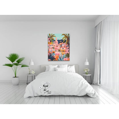 Paint by Numbers tavla av Positano kuststad i Italien