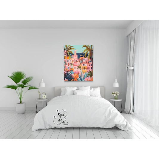 Paint by Numbers tavla av Positano kuststad i Italien