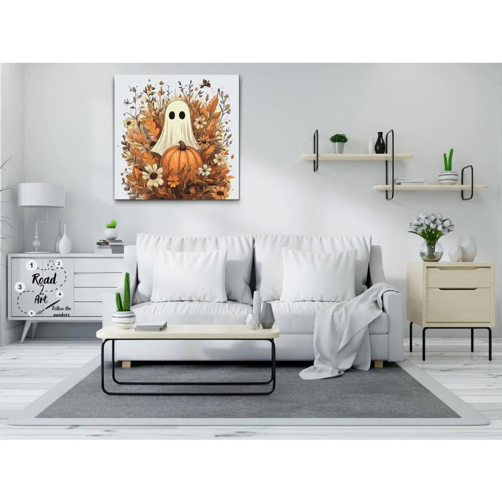 Måla Efter Nummer – Höstspöke | Halloweenmålning för alla