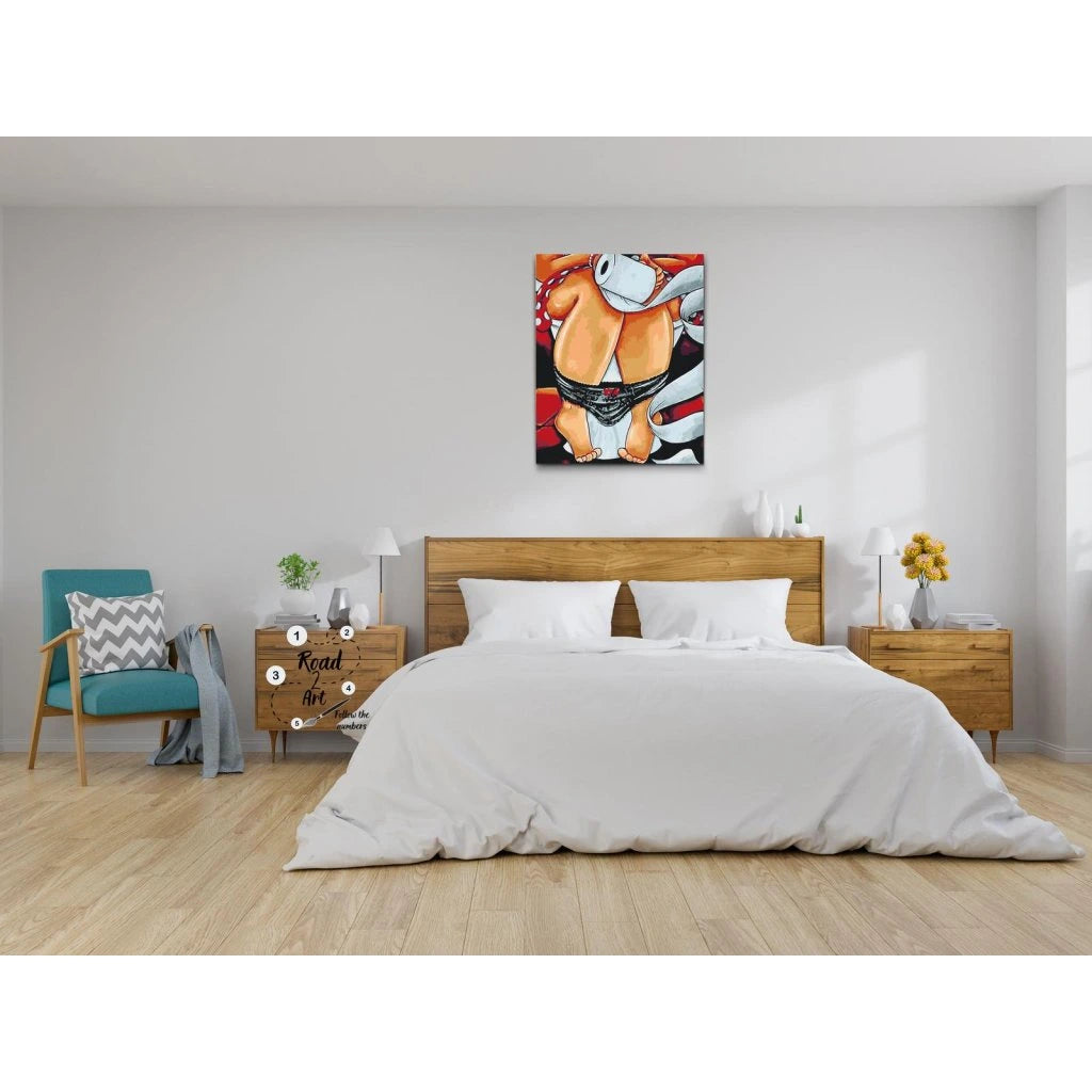 Premium canvas + täckande akrylfärger