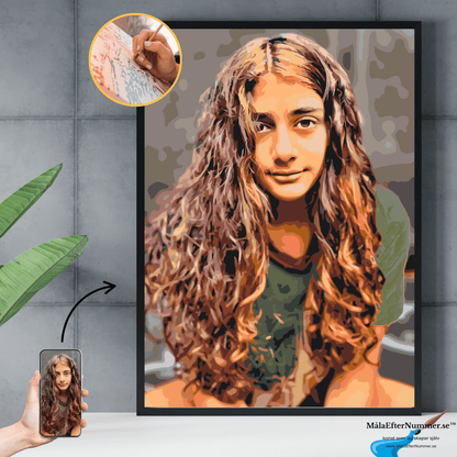 Personlig present med foto – måla efter nummer-konstverk att skapa hemma
