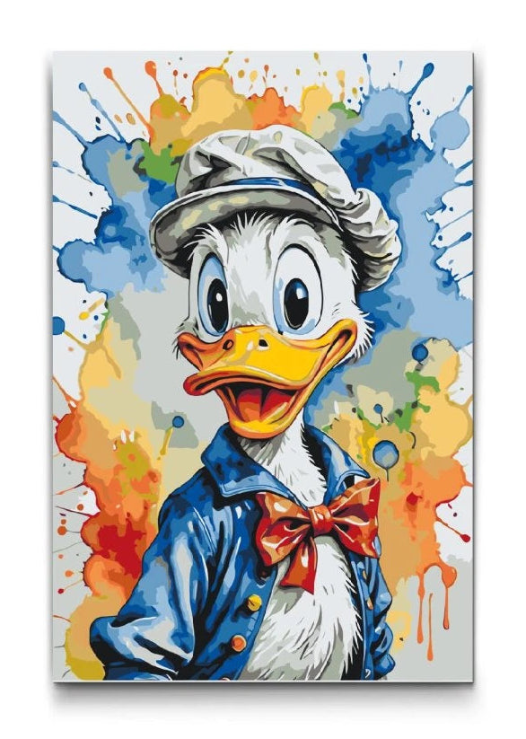 Disney måla efter nummer på canvas – färgstarkt licensierat motiv i pop art-stil