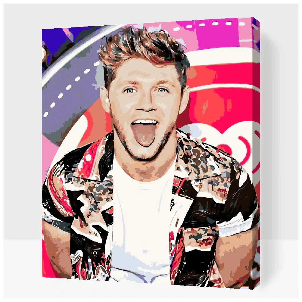 Porträtt av Niall Horan – måla efter nummer tavla för fans