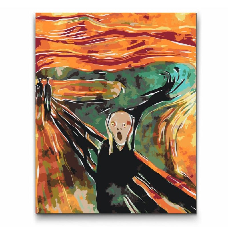 Skriet av Edvard Munch – måla efter nummer motiv att skapa själv