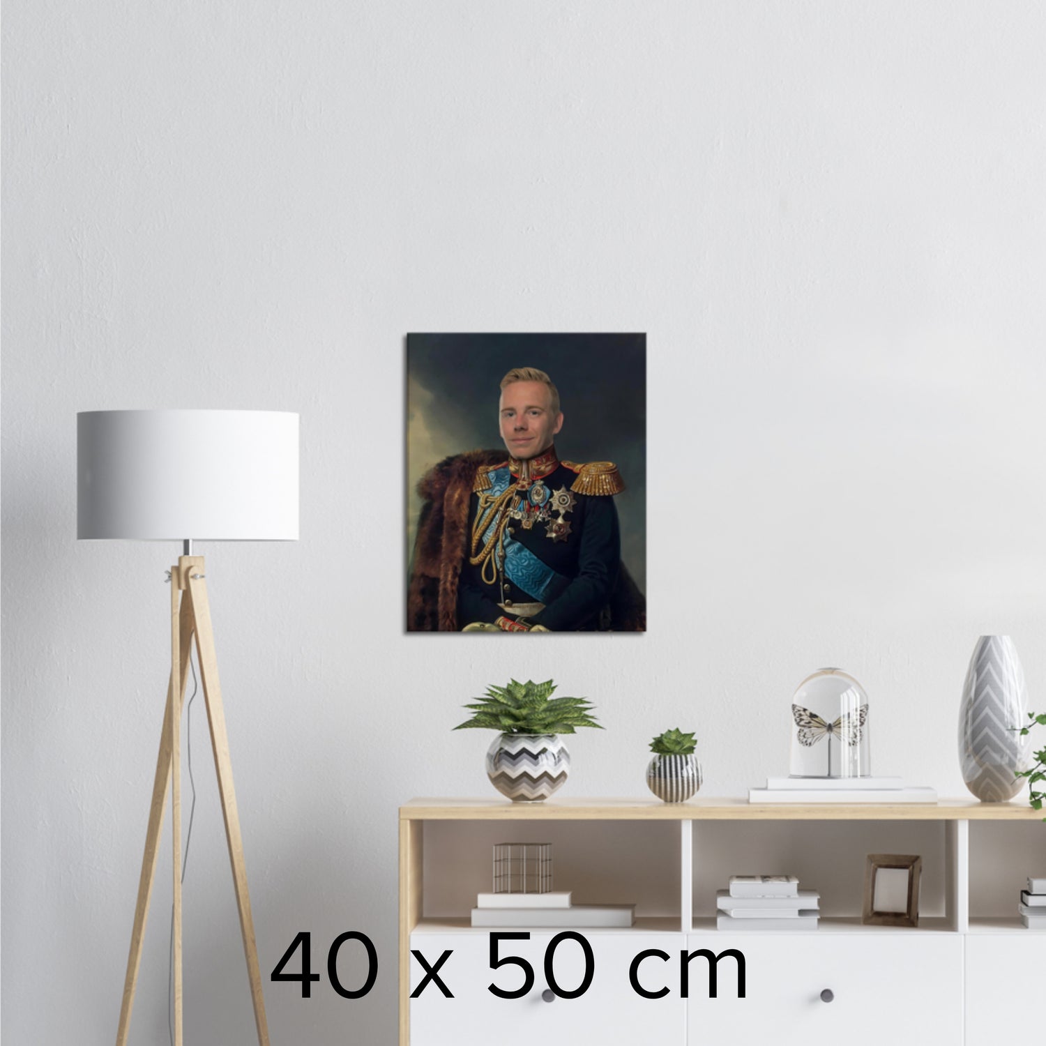ARVPRINSEN- Skräddarsytt kungligt porträtt - unik presentidé - Canvas Tavla