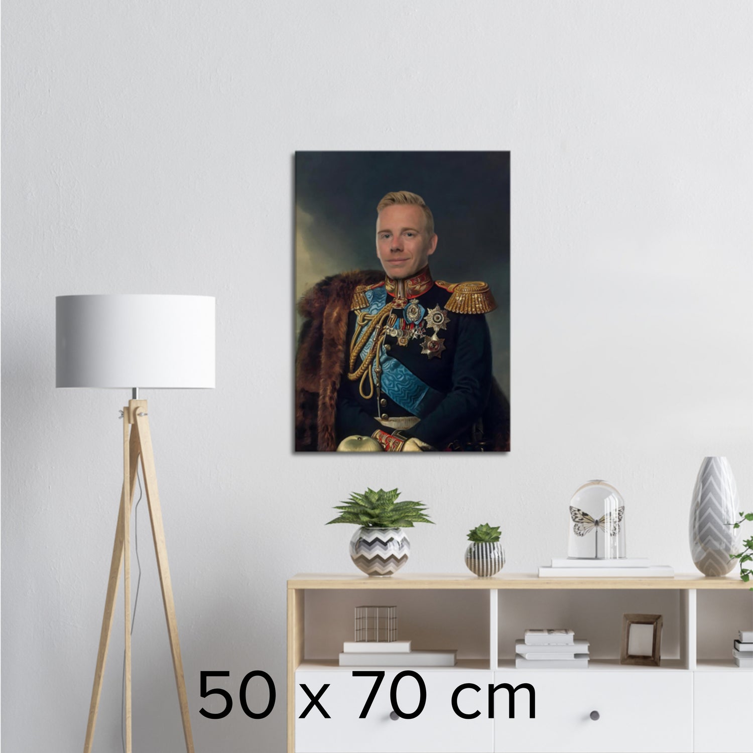 ARVPRINSEN- Skräddarsytt kungligt porträtt - unik presentidé - Canvas Tavla