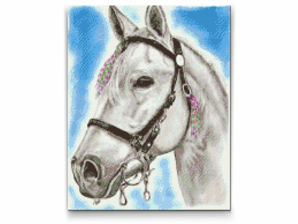 Köp vitt häst diamantmålning - Bästa kvalitet och pris 