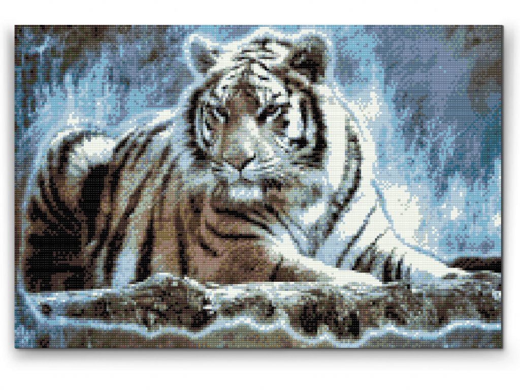 Diamond Painting bengalisk tiger: Skapa magisk konst med högkvalitativt set - Köp nu