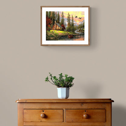 Måla Efter Nummer - STUGA I SKOGEN